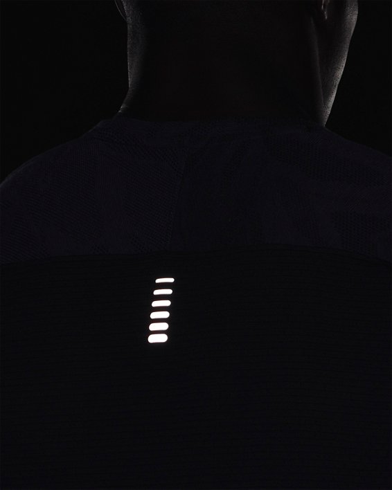 Men's UA Streaker Jacquard T-Shirt, Black, pdpMainDesktop image number 4